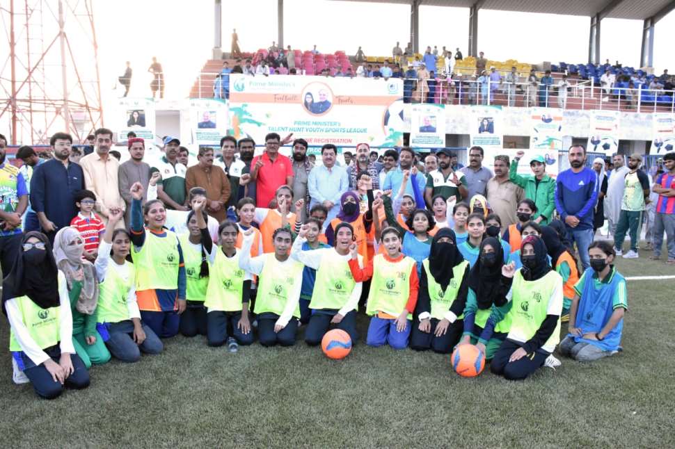 Under the Prime Minister's Youth Program, sports events are being organized across the country.
Football Main/Women trials were held at Zulfiqar Ali Bhutto Stadium Jacobabad.